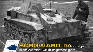 Rare Borgward IV Schwerer Ladungsträger WW2 footage.