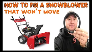 Fixing A Snowblower That Won't Move By Replacing The Friction Wheel