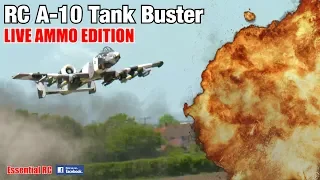 A-10 TANK BUSTER RC JETS in *LIVE* FIRE DREADED GAU-8 Gatling GUN/CANNON with added Brrrttt & SFX !