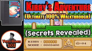 Kirby's Adventure Walkthrough 100% Guide | Full Game | Video Games 101)