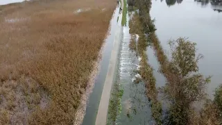 Sturmflut – Deichbruch in Wieck am Darß