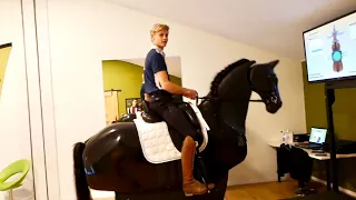 RIDING A  HORSE SIMULATOR?!