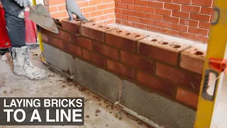 Laying Bricks To a Line For Beginners  - TAKE 2