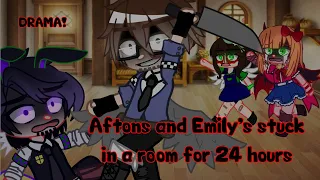 Aftons and Emily’s stuck in a room for 24 hours! DRAMA/Fnaf Gacha Afton Family/Afton Family/MY AU