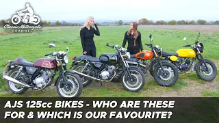 AJS 125cc motorcycles - all 4 models ridden & compared