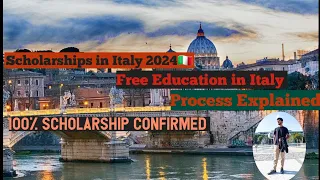 Scholarships in Italy 🇮🇹| Free Education| 100% Scholarship | 2024 #europe #studyabroad #studyinitaly