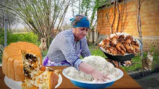 The King Dish of Azerbaijani Cuisine - Shah Pilaf | Grandma Cooked 5 Types of Meal for Guests