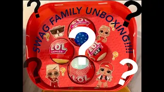 NEW LOL SURPRISE  SWAG FAMILY UNBOXING/UNWRAPPING - M.C SWAG, SWAG, M.C HUMMY, LOL LILS, LOL PETS