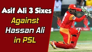 Asif Ali 3 Sixes Against Hassan Ali in PSL | HBL PSL| M1O1