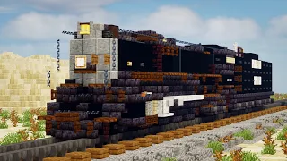 Minecraft Santa Fe 3751 Steam Train Tutorial