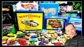 VINTAGE HOT WHEELS and MATCHBOX CASES WITH CARS