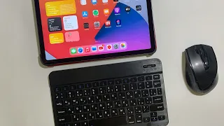 Распаковка недорогой клавиатуры для IPad c AliExpress, и подключение мышки!