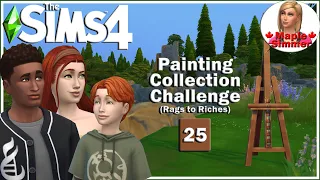 Wedding 💍 Pt 25: Painting Collection Challenge (Sims 4 Rags to Riches)