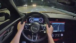 2021 Jaguar F-Pace SVR - POV Night Drive (Binaural Audio)