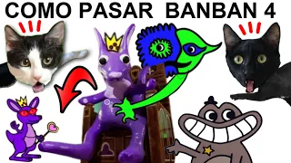 Como pasar Garten of banban 4 juego completo y final en español / Videos de gatos Luna y Estrella