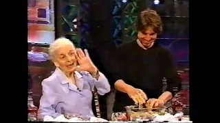 Tom Cruise, Jay Leno Make Fruitcake, 2003 TV with 91-Year-Old Aunt of Truman Capote