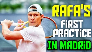 Rafael Nadal Full Practice Session at Madrid Open 2022