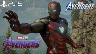 Marvel's Avengers - MCU Iron Man Endgame Suit Gameplay 4K 60FPS (PlayStation 5)