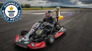 Tom Bagnall: Fastest jet-powered go-kart - Guinness World Records