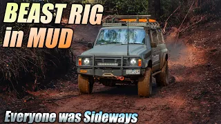 Patrol MudRunner hits New Tracs | Mud drifting in Toolangi State Forest