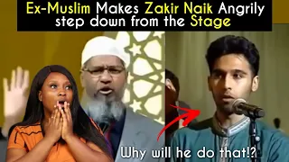 Ex-Muslim(Atheist) makes Zakir Naik LEAVE the Stage Angrily {Wait! I can't believe this}