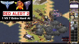 Red Alert 2 Yuri's Revenge I 7 vs 1 I Meta Map