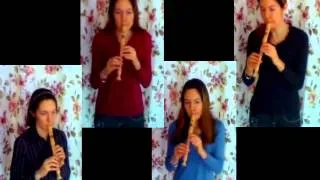 Pachelbel's Canon in D Major - quartet (recorder, flute, or oboe)