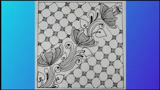 Zentangle patterns-29| Cute & beautiful pattern!#zentangle #doodle#pattern #diy
