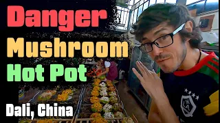 Dangerous Mushroom Hot Pot (13 Varieties of Mushrooms) in Dali, China.