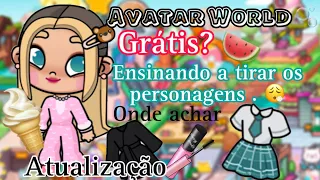 Avatar World - como tirar os personagens da casa . onde achar roupão 🐻Chegou atualização 😍