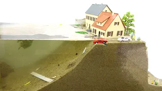 Town Model Disaster - Dam Breach Experiment