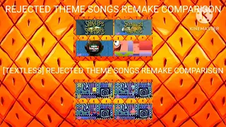 BATTLE OF SPONGEBOB REJECTED THEME SONGS REMAKE!!! COMPARISON!!! ORIGINAL VS TEXTLESS!!!