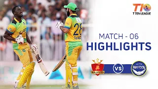 Match 6, Pakhtoon vs Rajputs, T10 League Season 2