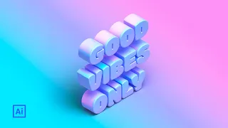 Realistic Isometric Text Effect | Ai 2022