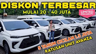 DISKON BESAR PROMO TOYOTA AVANZA 2023 BARU KREDIT MOBIL TANPA DP & TURUN HARGA JADI 100 JUTAAN ⁉️