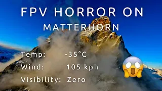 FPV horror on Matterhorn, mountain FPV dive fail!