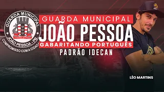 GM JOÃO PESSOA-PB | GABARITANDO PORTUGUÊS - PADRÃO IDECAN