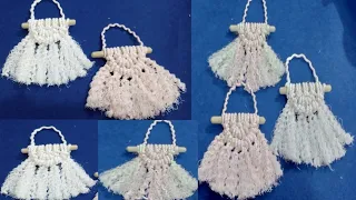 quick and easy macrame projects | tutorial macrame for beginners | semi circular.