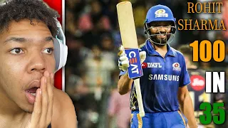 I Witness History...Rohit Sharma 100 Runs in just 35 Balls |REACTION