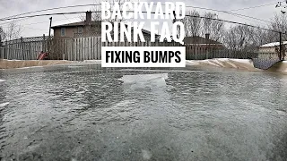 Backyard Rink FAQ - Fixing Bumps