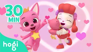 Happy Valentine's Day! 💗｜Skidamarink + More｜BEST Love Songs for Kids｜Pinkfong & Hogi