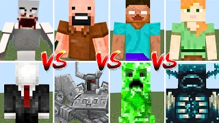 ALL BOSS MOBS TOURNAMENT in Minecraft Mob Battle