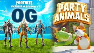 Субботний треш и угар с друзьями (Party Animals & Fortnite)🤩🤩🤩