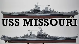 1:350 Scale USS Missouri Model with Super-detail Upgrade Kit