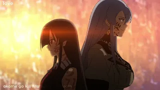 Akame ga Kill Tatsumi's Death / Endless love of Tatsumi & Esdeath / Moment