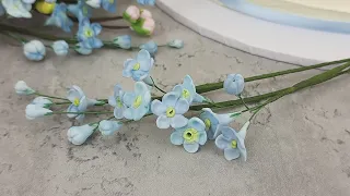 How To Make Forget-Me-Not Sugar Flowers With The Katy Sue Filler Flower Mould