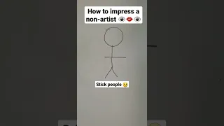 How to impress a non-Artist 👁👄👁 #viral #shortsyoutube #art #drawing #artist #shorts #viralshorts