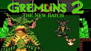 Gremlins 2: The New Batch (NES) Playthrough/LongPlay [4K]