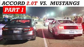 2020 Honda Accord Sport 2.0T (10-Speed) vs. Mustangs at the Track: Part 1