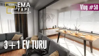 3+1 DAİRE EV TURU #50 🏡 YERDEN ISITMALI EV TURU,  GİYİNME ODASI, EBEVEYN BANYOSU. Ankara'ya 120 Km